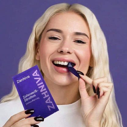 Lila Whitening-Streifen
