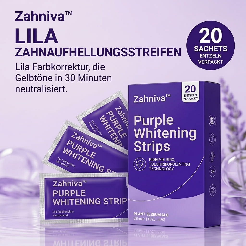 Lila Whitening-Streifen